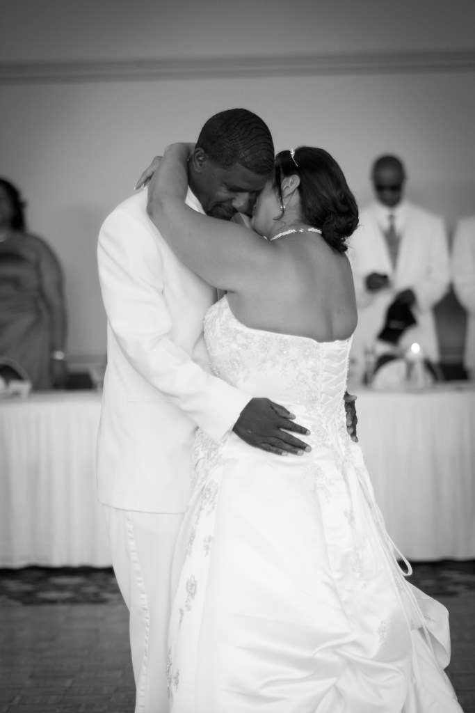 bride and groom first dance as husband and wife