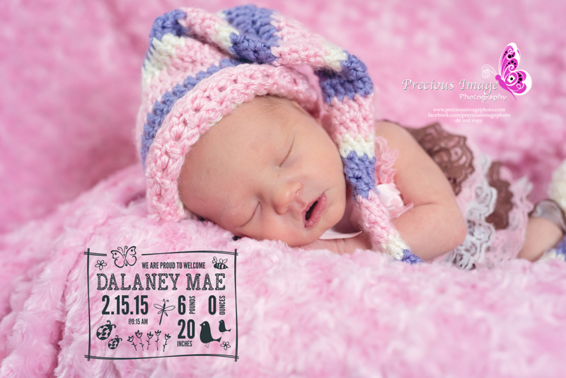 baby with long crocheted hat in holtwood, pa