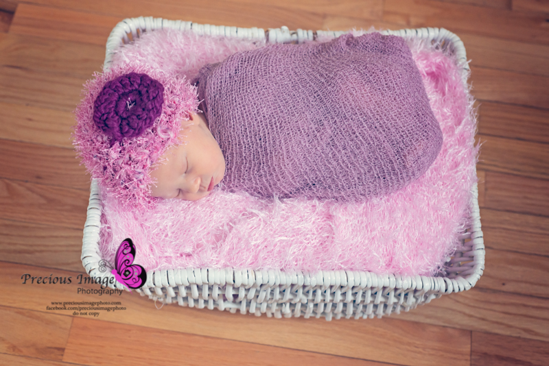 wrapped baby girl in basket in holtwood, pa