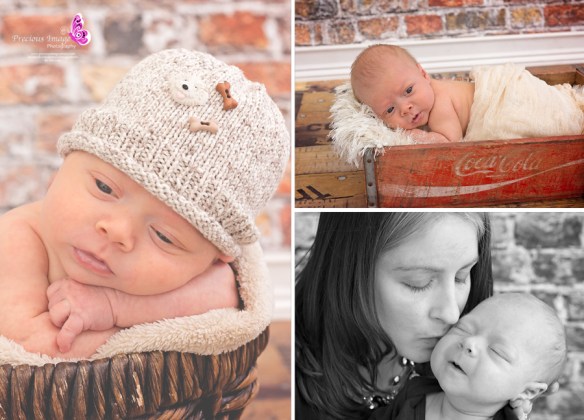 newborn posed in basket